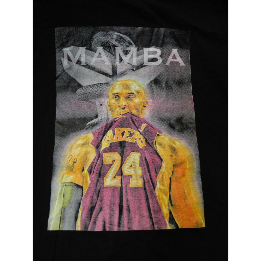 Kobe Bryant Black Mamba Forever T-shirt Los Angeles Lakers 3XL On The Gildan